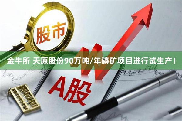 金牛所 天原股份90万吨/年磷矿项目进行试生产！